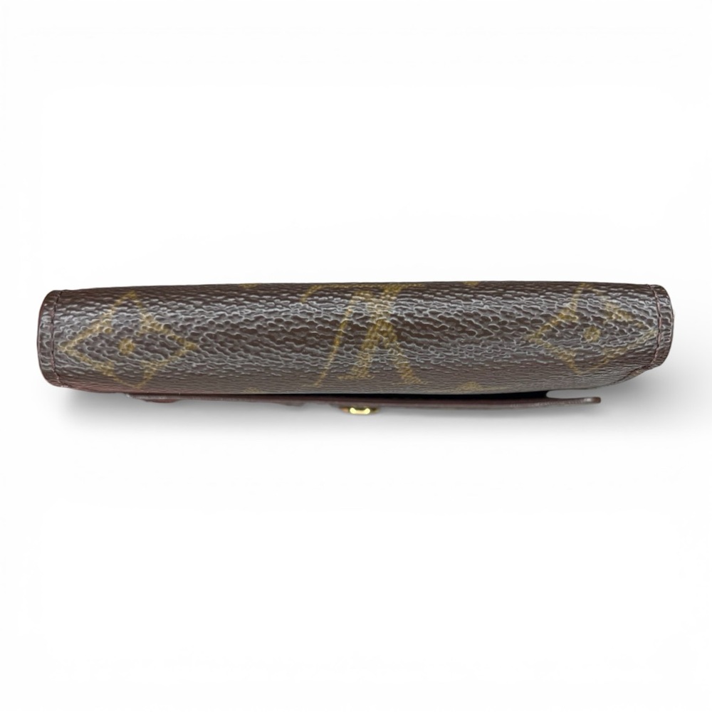 Authentic Louis Vuitton Monogram Elise double snap wallet LV compact card EUC - Picture 5 of 14